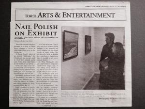 Ferris State Torch Jasna Gopic Nail Polish On Exhibit
